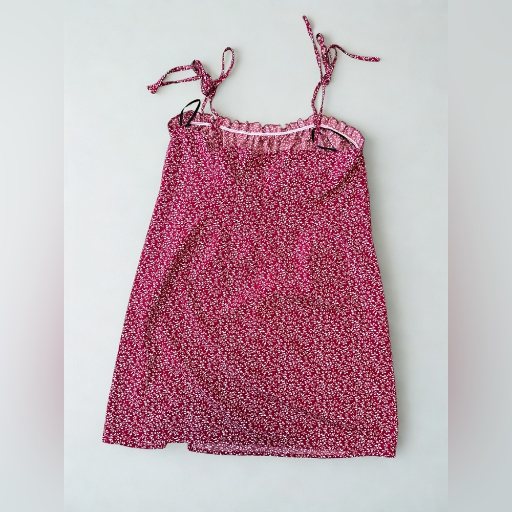 SHEIN Red Sleeveless Spaghetti Strap Sundress - Picture 3 of 6